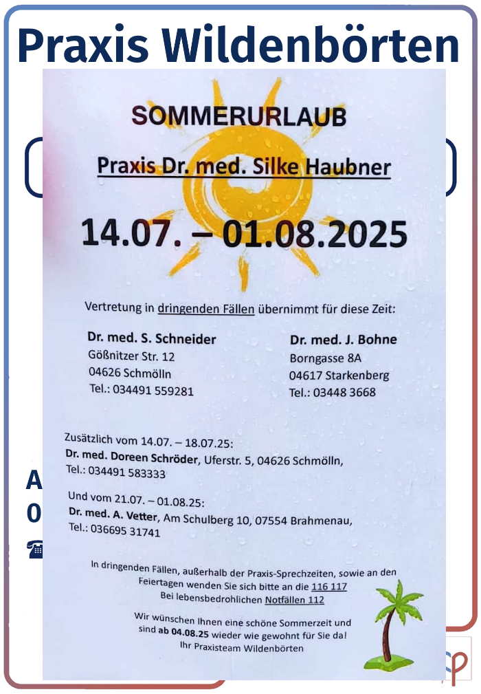 Arztpraxis Dr. med. Silke Haubner (ehemals Pätzold), Wildenbörten, Am Bürgerhaus 2